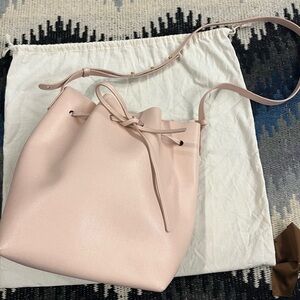 Mansur Gavriel Baby Pink Bucket Crossbody Bag